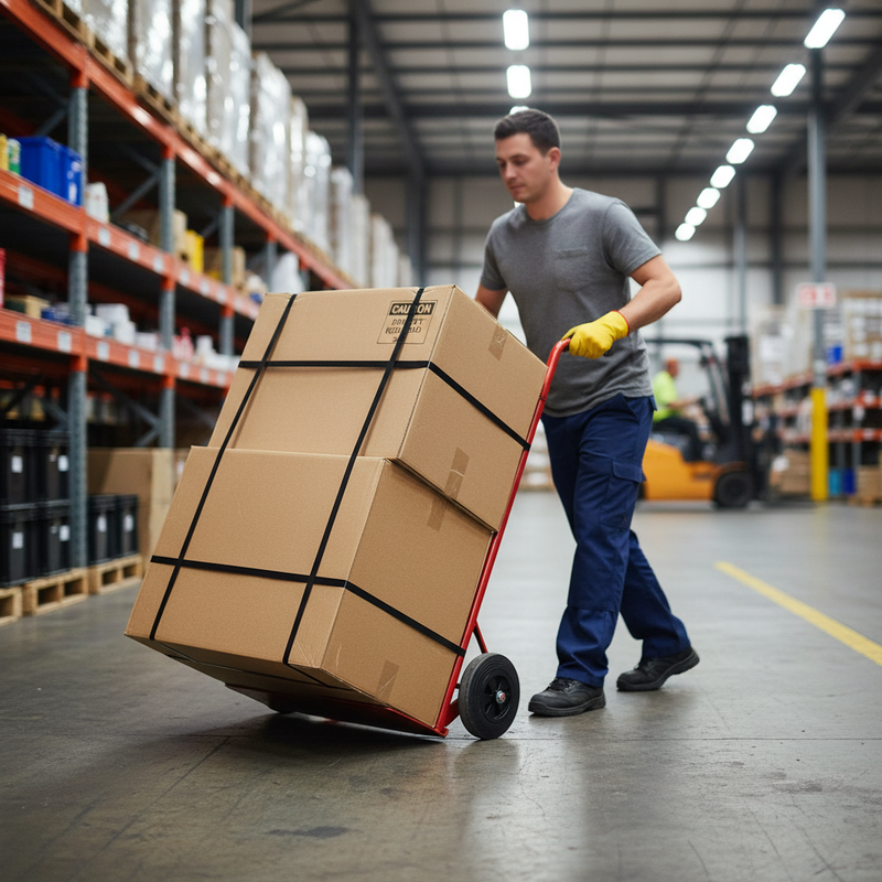 Heavy Duty Solid Wheel Sack Truck with 150kg Load Capacity