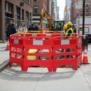 Premium Heavy Duty Pedestrian Safety Barrier - Lightweight HDPE with High Stability and Reflective Panels