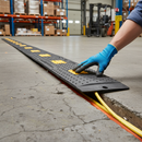Professional Low Profile 100 Fibre Optic Trench Cover - 1m Long for Safe Cable Protection and Pedestrian Safety