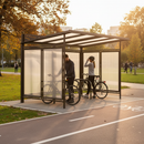Premium Cladding Panels for Bike Shelter - Weather-Resistant Side Protection with Color-Coded Legs
