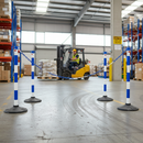 Professional Post and Chain Barrier Kit - 25 Metre Options with Color Variants for Crowd Control and Area Segregation