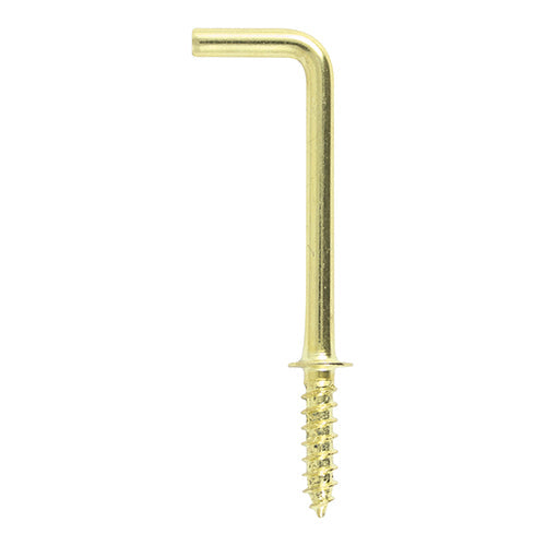 Cup Hooks - Square - Electro Brass - 25mm