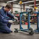 160mm Diameter Premium Elastic Rubber Tyred Wheel with Aluminium Centre