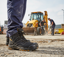 Premium Heavy Duty Backhoe Boot with Water Resistant Leather, Composite Toecap, and Anti-Slip Sole for Enhanced Protection