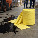 Chemical Absorbent Rolls – Yellow – High Loft Construction – Industrial Use