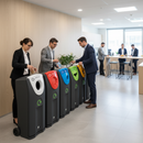 Premium 140 Litre Heavy Duty Recycling Bin with Interconnecting Design for Indoor and Outdoor Use