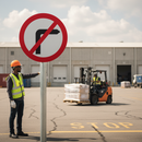 Professional No Right Turn Sign - Diagram 612 for Junction Restrictions, Available in Multiple Sizes from 300mm to 1200mm