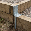 Double Sleeper Pin Corner Bracket Galvanised 750mm x 2mm