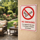 No Smoking Sign – Rigid Plastic, Self-Adhesive Vinyl, Aluminium – Indoor/Outdoor Use