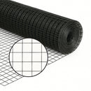 Premium Black PVC Coated Welded Wire Mesh – 25x25mm Square Hole, Medium-weight