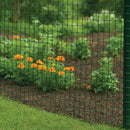 Green PVC Coated Wire Mesh, 25 x 25mm Square Holes 16 Gauge Galvanised Steel (Medium Weight)