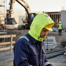 Premium Removable High Visibility Hood with Airmesh Lining and Reflective Details for Multiple Jacket Fits