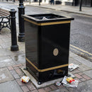 Open Top Steel Litter Bin - 100 Litre Capacity
