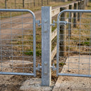 Galvanised 4in x 4in Dual Hang Post for 45in Gates