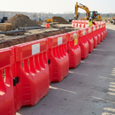 Premium Water-Filled Pedestrian Barrier System - Stacking Design, No Assembly, Cost-Efficient Transport
