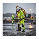 Premium High-Visibility Rain Trousers with Adjustable Braces and Reinforced Knees for Effective Weather Protection