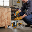 200mm Heavy Duty Braked Swivel Plate Castor with Nylon Center