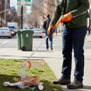 Professional High-Performance Litter Picker with Ergonomic Pistol Grip and Lightweight Aluminum Shaft - 810mm Length