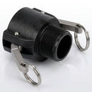 Cam Lever Coupler 1/2in Male x 3/4in Polypropylene (view 2)