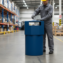 Premium Jumbo Litter Bin - 150 Litres Capacity with Lockable Hood and Durable UV Grade Plastic