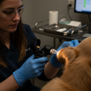 Professional Replacement Head for Otoscope with 2.5x Lens and Open Head System for Veterinary Use