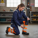 Premium Women's Hi-Vis Trousers with Stretch Panels and Holster Pockets for Enhanced Mobility and Comfort
