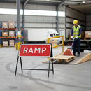 Premium RAMP Road Sign 1050x450mm - Chapter 8 Compliant with Engineer Grade Reflective Face