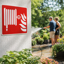 Fire Hose Symbol Sign – Red – Industrial Safety – Indoor/Outdoor