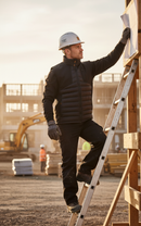 Premium Heavy Duty Hybrid Padded Gilet with Water Resistant Fabric and Multiple Pockets