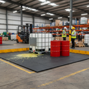 Heavy Duty Interlocking Tuff Base Tiles for Fuel and Chemical Spill Containment