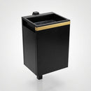 40 Litre Steel Post-Mount Open-Top Litter Bin (view 2)