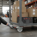 125mm Heavy Duty Braked Swivel Bolt Hole Castor Nylon Wheel