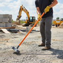 Premium Heavy Duty Kidney Shaped Punner with Insulated Fibreglass Shaft for Soil and Tarmac Packing