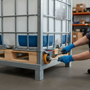 200mm Heavy Duty Braked Swivel Plate Castor Towable with Polyurethane Tyre