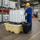 Premium Overflow Tray for IBC Spill Pallet - Removable Deck and Stackable