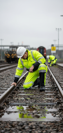 Premium Hi-Vis Two-Tone Ripstop Breathable and Waterproof OverTrouser with Taped Seams and Pockets