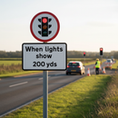 Premium Supplementary Road Sign for Cattle Crossing with Adjustable X-Height and Clear Visibility for Drivers