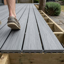 Solid Scalloped Grooved Board 4.8m Light Grey
