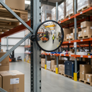 Premium Convex Safety Mirror with Magnetic Fixing for Indoor and Outdoor Use - Lightweight, Shock Resistant, Easy Installation