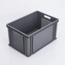 65L Euro Stacking Container, Perforated Ends, 600 × 400 × 325mm (view 2)