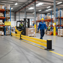 Professional Low-Level Hybrid Barrier Extension Kit for Warehouse Protection with Flexible Beams and Complete Fixings