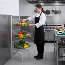 Premium 3 Tier Wire Basket Unit for Merchandising Fruits, Vegetables, and Snacks - Ideal for Retail Display