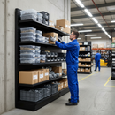 Premium Wall Shelving Bay 2.4m High with Base Shelf and Adjustable Shelves for Efficient Storage