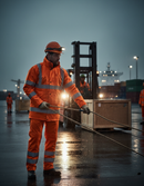 Premium High-Visibility PU Coated Jacket with Concealed Hood and Full Zip Front for Enhanced Safety and Comfort