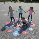 Premium Dual 24 Hour Clock Playground Marking for Educational Games and Activities