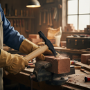 Premium Heavy Duty Scutch Hammer with Grade A Hickory Shaft and 1.5lb Head Weight for Brick Layer Renovation Projects