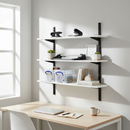 High-Performance Twin Slot Wall Mounted Shelving - 1000mm Wide - Melamine