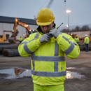 Premium High-Visibility Pilot Jacket with Concealed Zip, Adjustable Features, and Glow-in-the-Dark Tape for Enhanced Safety