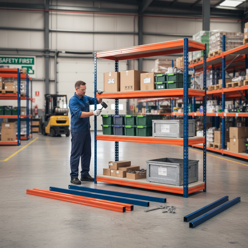 Heavy Duty Industrial Shelving - 2000mm High - 500kg Load Capacity