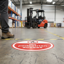 Premium Safety Floor Sign - 450mm - No Pedestrian Access with Slip-Resistant Vinyl for Effective Hazard Communication